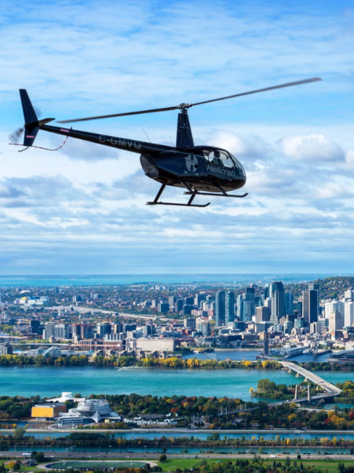 Giro in elicottero a Montréal